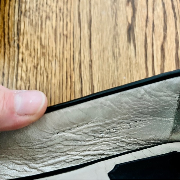 Dior Black Cannage Patent Leather Bow Slip-On Loafers size 38.5 - Picture 8 of 11